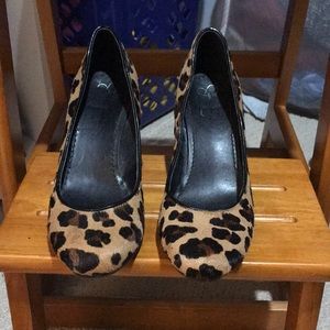 Leopard Print Wedge